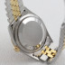 Rolex Vintage Datejust Ref 16233 Steel 18K Gold Ivory Pyramid Roman Dial